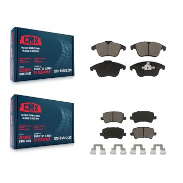 Front Rear Ceramic Brake Pads Kit For Volvo XC70 S60 Land Rover Range Evoque V60 LR2 S80 KCX-100359