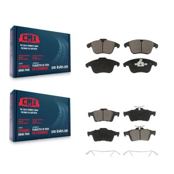 Front Rear Ceramic Brake Pads Kit For 2012 Volvo S40 KCX-100360