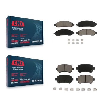 Front Rear Ceramic Brake Pads Kit For 2004-2007 Ford Freestar Mercury Monterey KCX-100368