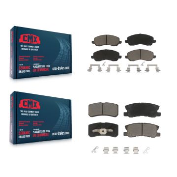 Front Rear Ceramic Brake Pad Kit For Jeep Mitsubishi Patriot Lancer Compass Outlander 200 KCX-100372