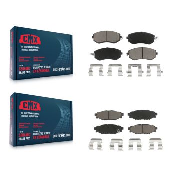 Front Rear Ceramic Brake Pads Kit For Subaru Forester Impreza XV Crosstrek Outback Legacy KCX-100396