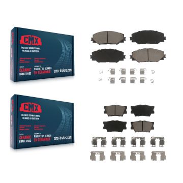 Front Rear Ceramic Brake Pads Kit For Toyota RAV4 Matrix Pontiac Vibe KCX-100429