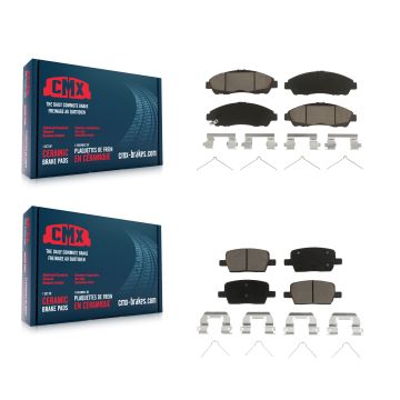 Front Rear Ceramic Brake Pad Kit For Chevrolet Cadillac XT5 Traverse GMC Acadia Buick XT6 KCX-100434