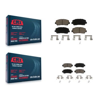 Front Rear Ceramic Brake Pads Kit For 2013-2015 Mazda CX-5 KCX-100435