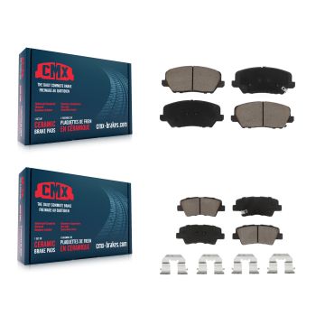 Front Rear Ceramic Brake Pads Kit For Kia Forte Forte5 KCX-100442
