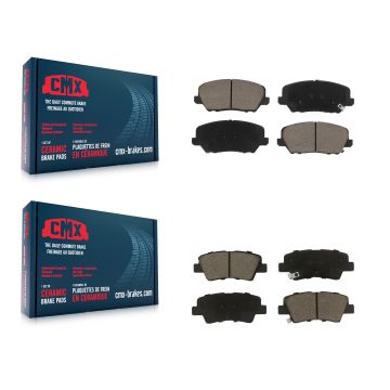 Front Rear Ceramic Brake Pads Kit For 2016-2017 Hyundai Veloster Turbocharged KCX-100444