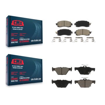 Front Rear Ceramic Brake Pads Kit For Subaru Crosstrek Forester Outback Legacy WRX KCX-100453