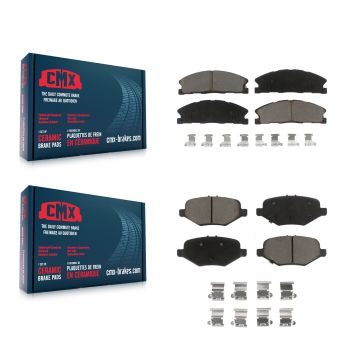 Front Rear Ceramic Brake Pads Kit For Ford Explorer Flex Taurus Police Interceptor Sedan KCX-100471