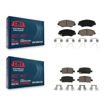 Front Rear Ceramic Brake Pads Kit For 2003-2008 Honda Pilot KCX-100475