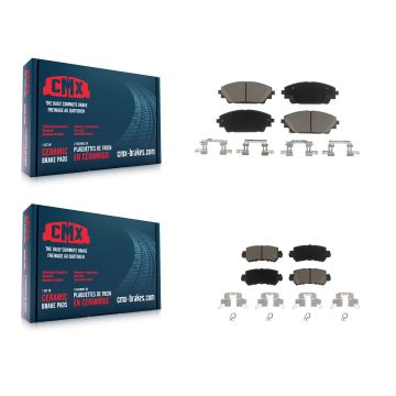 Front Rear Ceramic Brake Pads Kit For 2016-2018 Mazda CX-3 KCX-100524
