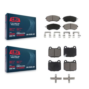 Front Rear Ceramic Brake Pads Kit For 17 Subaru BRZ Limited Premium Without Brembo Brakes KCX-100554