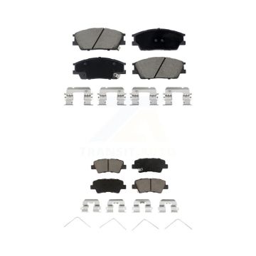 Front Rear Ceramic Brake Pads Kit For Hyundai Venue Kia Soul KCX-100559