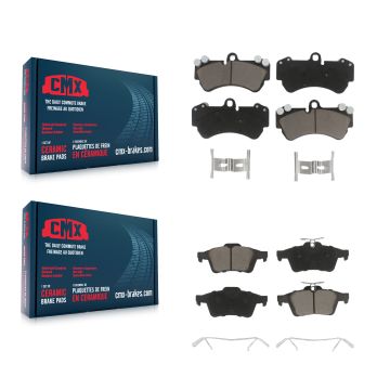 Front Rear Ceramic Brake Pads Kit For 2017 Mercedes-Benz G550 4x4 KCX-100574