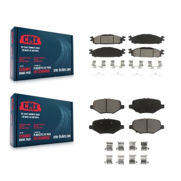 Front Rear Ceramic Brake Pads Kit For 2015 Ford Explorer Without Heavy Duty Brakes KCX-100580