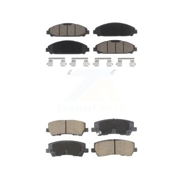 Front Rear Ceramic Brake Pads Kit For 2021 Ford Mustang 5.0L KCX-100593