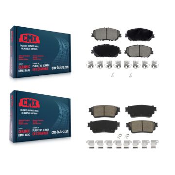 Front Rear Ceramic Brake Pads Kit For Nissan Rogue KCX-100604