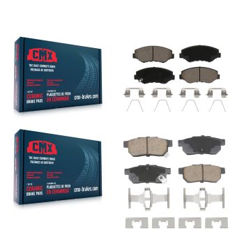 Front Rear Ceramic Brake Pads Kit For 2013-2014 Honda Fit Vehicles Manufactured In Mexico KCX-100608