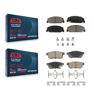 Front Rear Ceramic Brake Pads Kit For Honda Civic del Sol KCX-100609