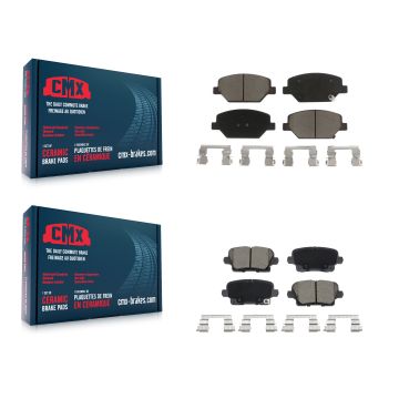 Front Rear Ceramic Brake Pads Kit For Cadillac XT4 Buick Regal Sportback KCX-100618