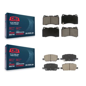Front Rear Ceramic Brake Pads Kit For 2017-2020 Tesla X S With Single Piston Caliper KCX-100622