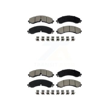 Front Rear Ceramic Brake Pads Kit For GMC Chevrolet Sierra 2500 HD Silverado 3500 KCX-100627