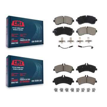 Front Rear Ceramic Brake Pads Kit For Sprinter 3500 Mercedes-Benz Dodge Freightliner KCX-100646