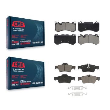 Front Rear Ceramic Brake Pads Kit For 2010-2011 Mercedes-Benz SL65 AMG KCX-100664