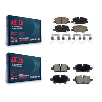 Front Rear Ceramic Brake Pads Kit For Chevrolet GMC Terrain Equinox Malibu KCX-100687