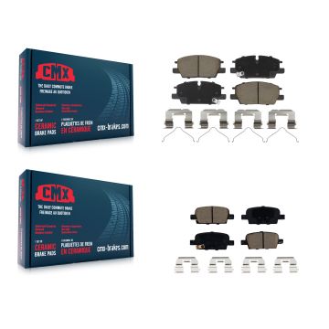 Front Rear Ceramic Brake Pads Kit For Chevrolet Malibu With Manual Parking KCX-100694