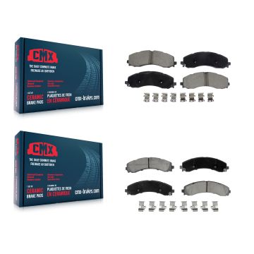Front Rear Ceramic Brake Pads Kit For 2019-2022 Ram 3500 With Dual Wheels KCX-100709