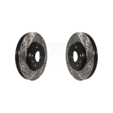 Front Drill Slot Disc Brake Rotors Pair For Chevrolet Cruze Sonic Bolt EV EUV Volt Limited KD-100006