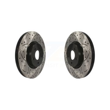 Front Drill Slot Brake Rotors Pair For Ford Escape Focus Transit Connect Volvo S40 Lincoln KD-100053