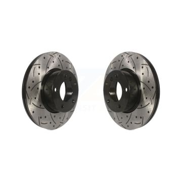 Front Drill Slot Brake Rotors Pair For BMW 328i xDrive X1 330i 320i 428i 328d 230i 430i GT KD-100066
