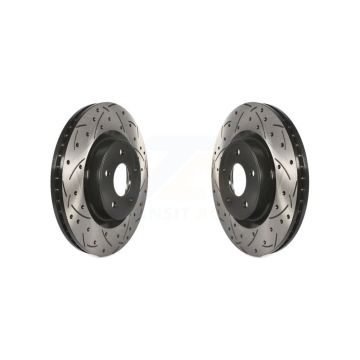 Front Drill Slot Brake Rotor Pair For Nissan Murano Pathfinder INFINITI QX60 Q50 QX50 JX35 KD-100091