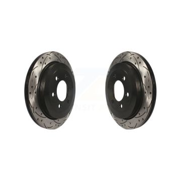Rear Coat Drill Slot Disc Brake Rotor Pair For 2007-2017 Ford Expedition Lincoln Navigator KD-100120