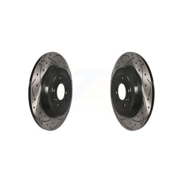 Rear Drill Slot Brake Rotor Pair For Ford Explorer Edge Flex Lincoln Taurus MKX Five MKT X KD-100121