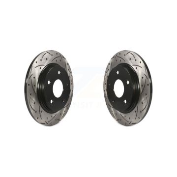 Rear Drilled Slot Brake Rotor Pair For Dodge Grand Caravan Journey Chrysler Town & Country KD-100139