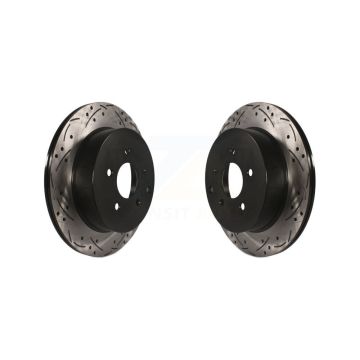 Rear Drill Slot Brake Rotor Pair For Nissan Murano INFINITI Pathfinder QX60 Q50 FX35 Quest KD-100149