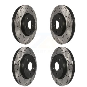 Front Rear Drilled Slot Brake Rotor Kit For Chevrolet Malibu Impala Buick LaCrosse Limited KD-100210