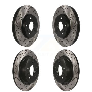 Front Rear Drilled Slot Brake Rotor Kit For Chevrolet Cruze With 292mm Diameter KD-100212