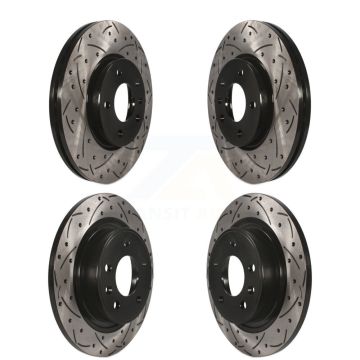 Front Rear Drilled Slot Disc Brake Rotor Kit For Chevrolet Cruze Buick Verano Orlando Volt KD-100215