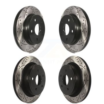 Front Rear Drilled Slot Brake Rotors Kit For Ram 1500 Classic Dodge Durango Chrysler Aspen KD-100242