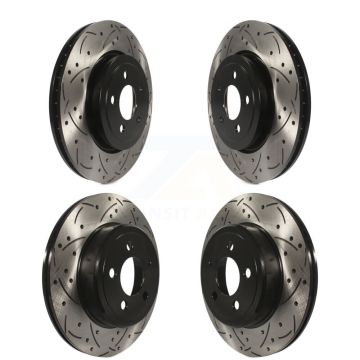 Front Rear Drilled Slot Brake Rotors Kit For Dodge Charger Chrysler 300 Challenger Magnum KD-100245