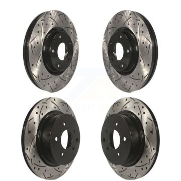 Front Rear Drill Slot Brake Rotor Kit For INFINITI Nissan Maxima G37 EX35 G35 QX50 M35 G25 KD-100269