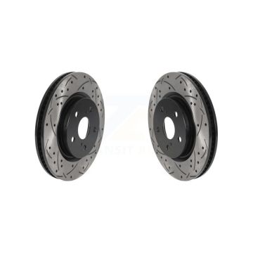 Front Drilled Slot Brake Rotors Pair For Toyota RAV4 Camry Corolla Cross Lexus Venza C-HR KD-100409