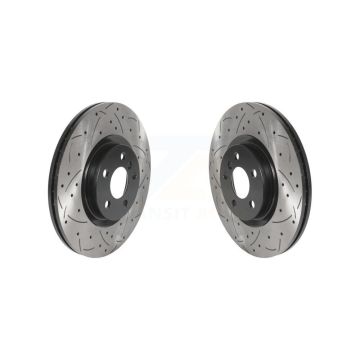 Front Drilled Slot Brake Rotors Pair For BMW X1 Mini Cooper Countryman X2 228i xDrive Gran KD-100454
