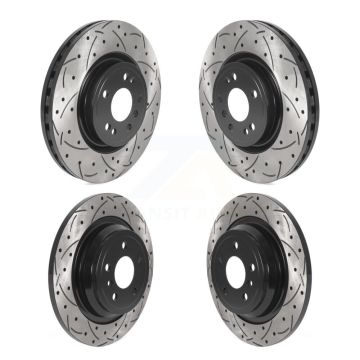 Front Rear Drilled Slot Disc Brake Rotors Kit For Mercedes-Benz ML350 GLE350 ML250 GLE300d KD-100507