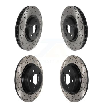 Front Rear Drill Slot Brake Rotor Kit For Mercedes-Benz GLA250 CLA250 B250 INFINITI QX30 B KD-100509