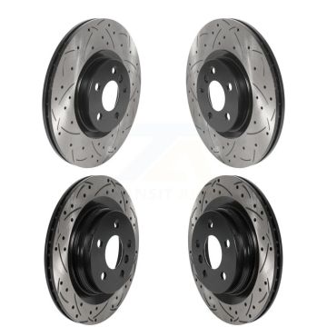 Front Rear Drilled Slot Brake Rotors Kit For BMW X1 Mini Cooper Countryman X2 228i xDrive KD-100515