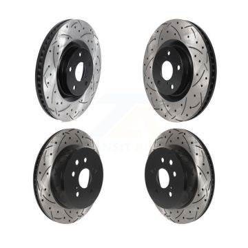 Front Rear Drill Slot Brake Rotor Kit For Lexus IS300 IS350 GS350 RC350 RC300 IS200t GS300 KD-100568
